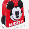 Mochila Escolar 3D Mickey Mouse Rojo (25 x 31 x 10 cm)