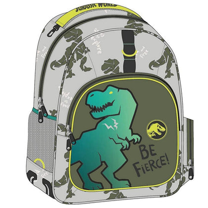 Mochila Escolar Jurassic Park Verde (32 x 15 x 42 cm)