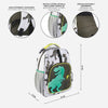 Mochila Escolar Jurassic Park Verde (32 x 15 x 42 cm)