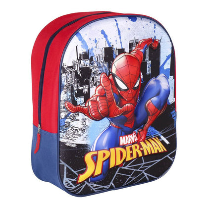 Mochila Escolar Spiderman Gris 25 x 31 x 10 cm