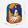 Mochila Escolar 3D Sonic Azul 25 x 31 x 9 cm Naranja