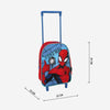 Mochila Escolar con Ruedas Spiderman Rojo Azul 22 x 10 x 29 cm