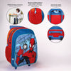 Mochila Escolar con Ruedas Spiderman Azul 31 x 14 x 41 cm