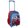 Mochila Escolar con Ruedas Spiderman Azul 31 x 14 x 41 cm