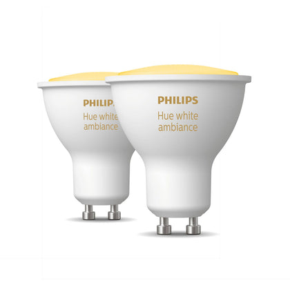 Bombilla LED Philips 8719514340121 Blanco G GU10 (2200K) (6500 K) (2 Unidades)