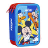 Plumier Triple Mickey Mouse Rojo 13 x 7,5 x 20 cm