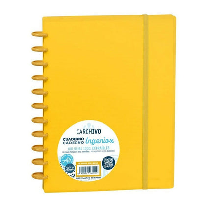 Cuaderno Carchivo Ingeniox Mostaza A4