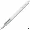 Bolígrafo Lamy NOTO Blanco Plateado 1 mm (12 Unidades)