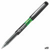 Bolígrafo Roller Pilot GREEN-BALL 0,7 mm Negro (10 Unidades)