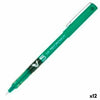 Bolígrafo Roller Pilot V5 Verde 0,3 mm (12 Unidades)