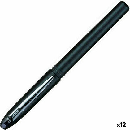 Bolígrafo Roller Uni-Ball Grip Micro UB-245 Negro 0,5 mm (12 Unidades)