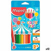 Lápices de colores Maped Jumbo Color' Peps Multicolor 12 Piezas (12 Unidades)