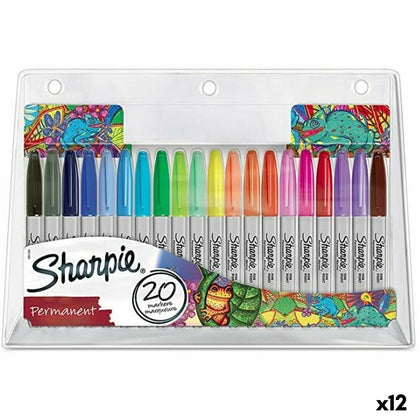 Set de Rotuladores Sharpie 20 Piezas Multicolor (12 Unidades)