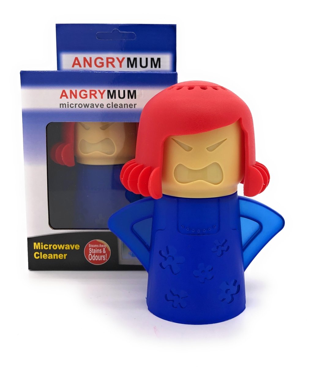 Angry Mama Limpiador de Microondas - Limpiador de Vapor de Acción Rápida Desinfecta tu microondas sin detergente - Azul