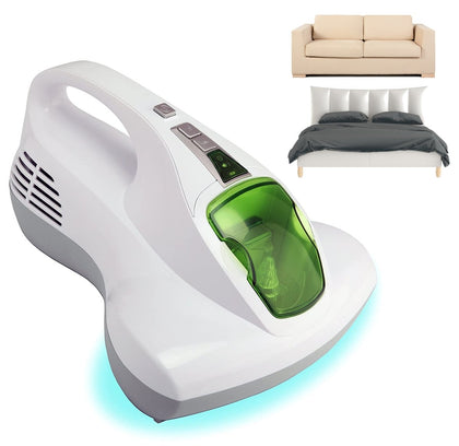 Aspirador Anti acaros para Camas, sofás y Cortinas - Aspiradora de Mano higienizador con luz Ultravioleta Anti-bacterias
