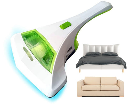 Aspirador de Mano Anti acaros para Camas, sofás y Cortinas - Aspiradora de Mano higienizador con luz Ultravioleta Anti-bacterias