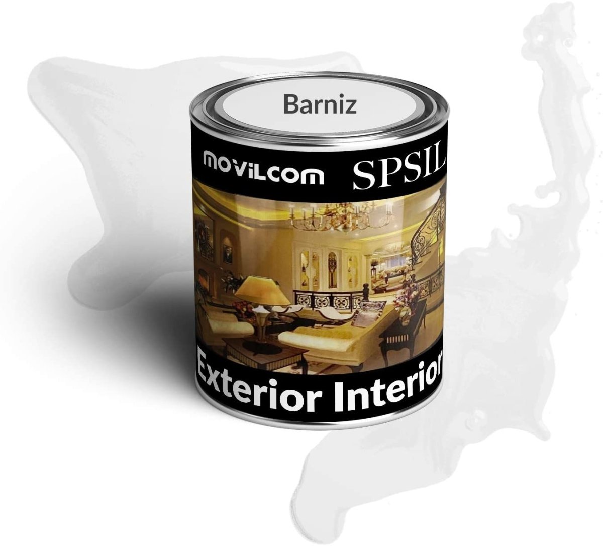Bote de pintura alquídica esmalte interior exterior color Barniz - 750ml, mod.8792 - movilcom.com