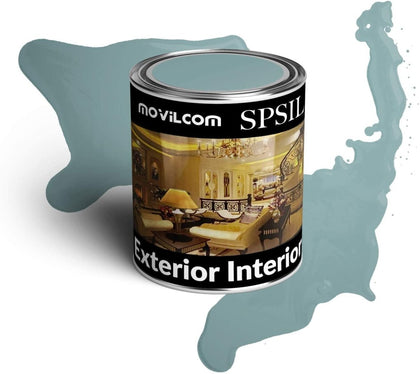 Bote de pintura alquídica esmalte interior exterior color Gris Perla - 750ml, mod.8802 - movilcom.com