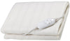 Calientacamas eléctrico - Manta térmica individual lavable de tacto esponjoso - Manta eléctrica para camas 150 x 80cm, 60w - Color blanco