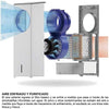Climatizador de Verano - Climatizador evaporativo 3 en 1 - Enfriador, Humidificador - Ventilador con Aire enfriado y purificado con Mando - 4L