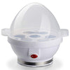 Cocedor de Huevos eléctrico - Hervidor cuece Huevos eléctrico con Capacidad para 1-7 Huevos - 350W, sin BPA - Blanco