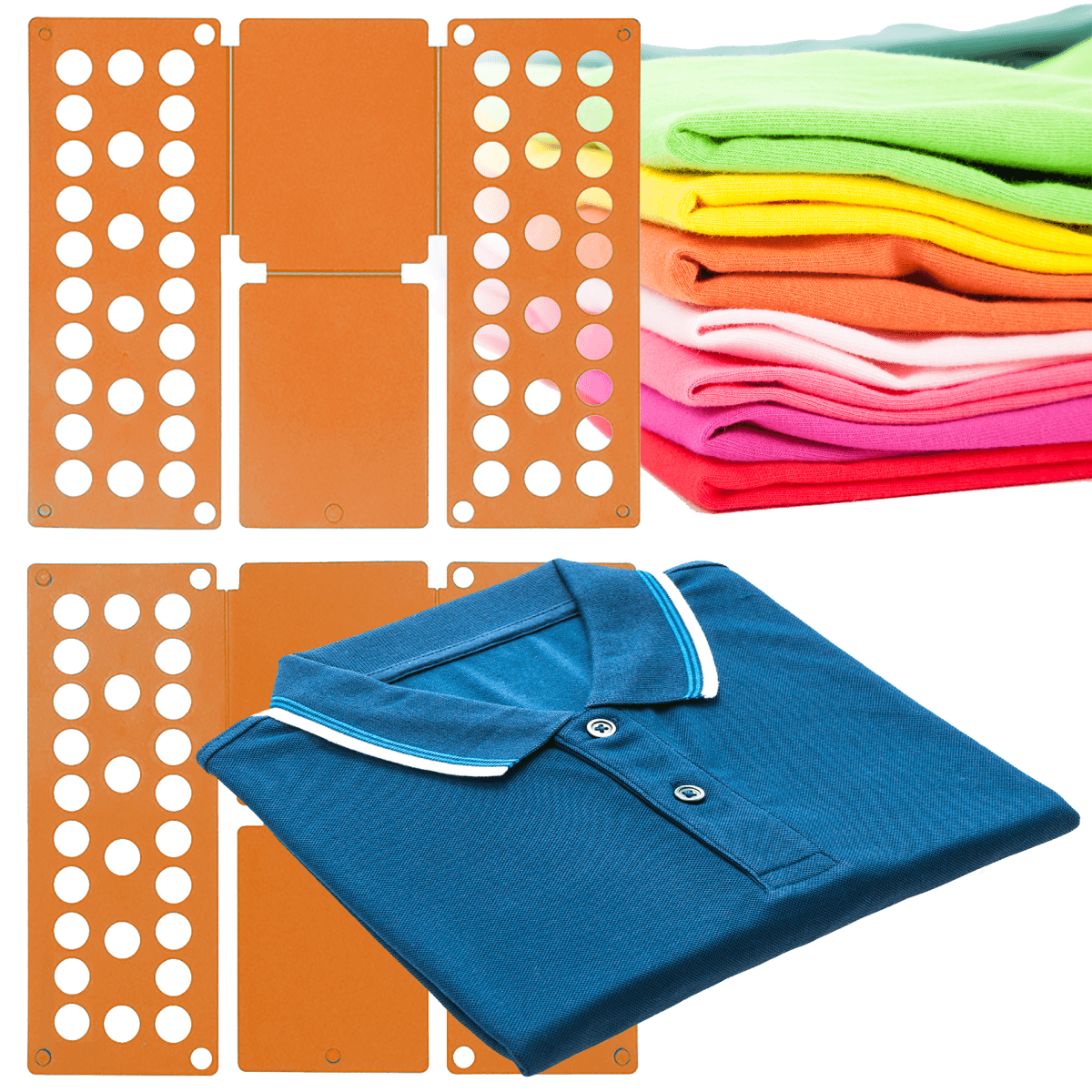 MovilCom® Doblador de Ropa, doblador de Camisas, Tabla para Doblar Camisas,  Laundry Folder Azul: .es: Hogar –