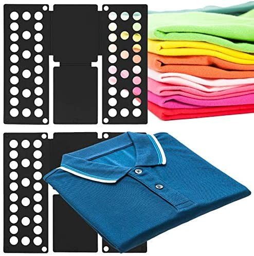 Doblador de Ropa, doblador de Camisas, Tabla para Doblar Camisas, Laundry Folder - Negro - movilcom.com