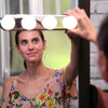 Luces led portatiles espejo - Foco portátil para maquillaje sin cable - Luces tocador con ventosas - movilcom.com