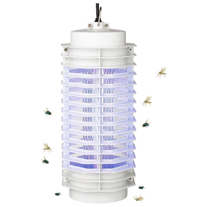 Mata Insectos eléctrico con Tubo UV de Gran Poder de atracción para los Insectos Mata Mosquitos eléctrico Profesional 6W 240V Color Blanco (Ref.22306) - movilcom.com
