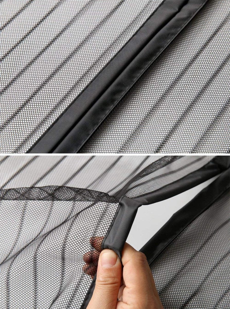 Mosquitera magnética de cortina para puertas - Cortina mosquitera con bandas magnéticas para su cierre automático a prueba de mosquitos