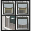Mosquitera para ventana marco extensible blanco 50 x 75 - 142CM