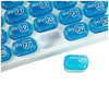 Pastillero grande mensual español - Caja 31 compartimentos diarios - Estuche planificador mensual pastillas - Color azul - movilcom.com