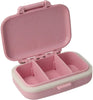 Pastillero pequeño diario bolsillo - 3 compartimentos - Organizador de pastillas pill box estuche rectangular - Color rosa - movilcom.com