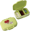 Pastillero pequeño diario bolsillo - 3 compartimentos - Organizador de pastillas pill box estuche rectangular - Color verde - movilcom.com