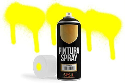 Pintura en spray Fluorescente Amarillo Flúor - 400ml, mod.8581 - movilcom.com