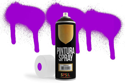 Pintura en spray Fluorescente Fucsia Flúor - 200ml, mod.8697 - movilcom.com