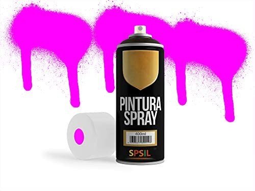 Pintura en spray Fluorescente Fucsia Flúor - 400ml, mod.8587 - movilcom.com