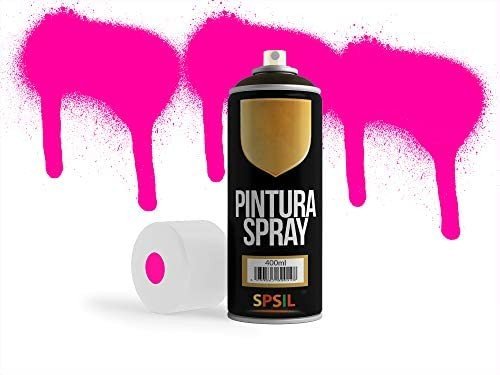 Pintura en spray Fluorescente Rosa Flúor - 400ml, mod.8586 - movilcom.com