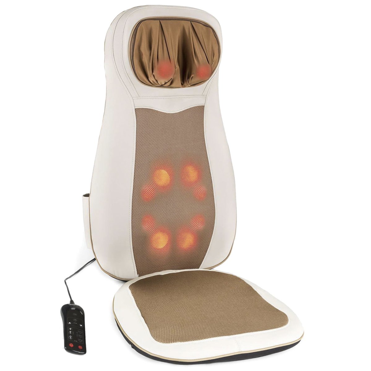 Respaldo Sillon Relax reclinable - Masajeador Espalda electrico - Masaje Shiatsu de Espalda y cervicales - Tapping - movilcom.com