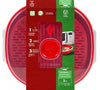 Vaporera 2L para cocinar al Vapor en microondas, con escurridor de Rejilla y válvula para Vapor - Color Rojo - movilcom.com